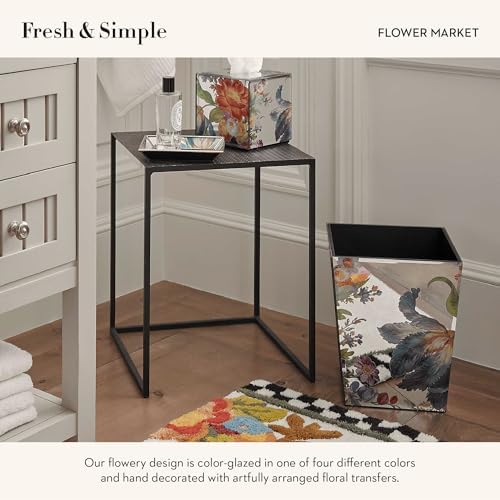 MACKENZIE-CHILDS Flower Market Waste Bin Decorative