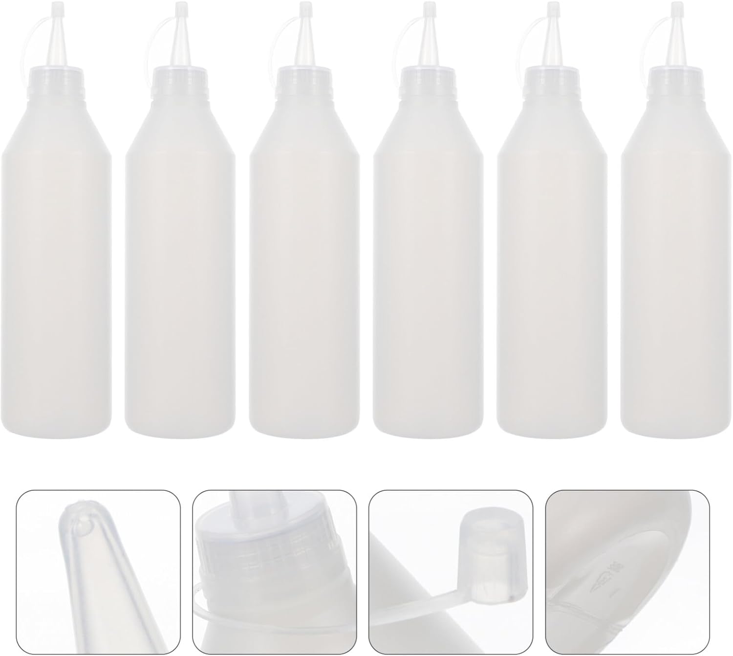 COHEALI 6pcs Precision Squeeze Bottle Applicator Set
