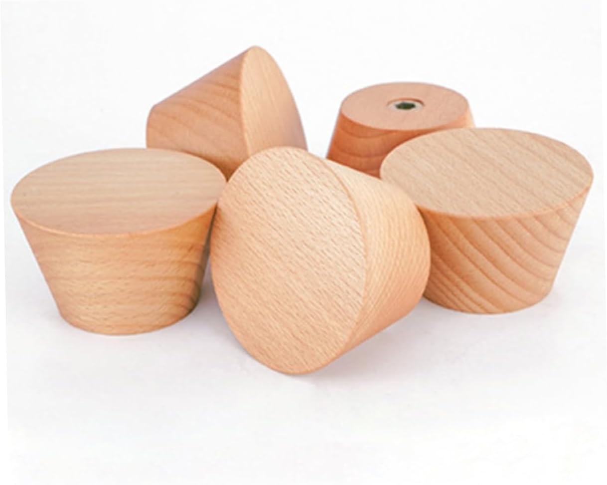 Healifty 3pcs Beech Wooden Wall Hooks