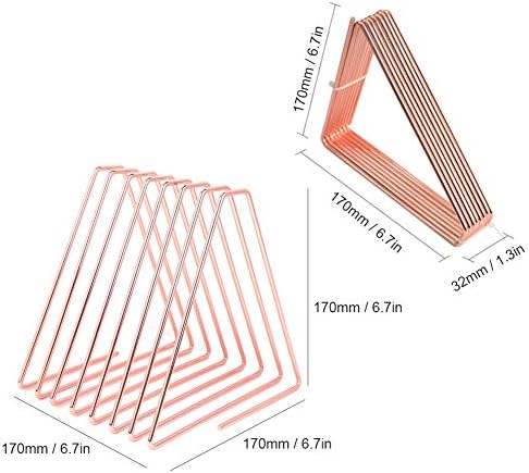 Gsycle Adjustable Bookends with Organizer Holder for Home Office Rose Gold