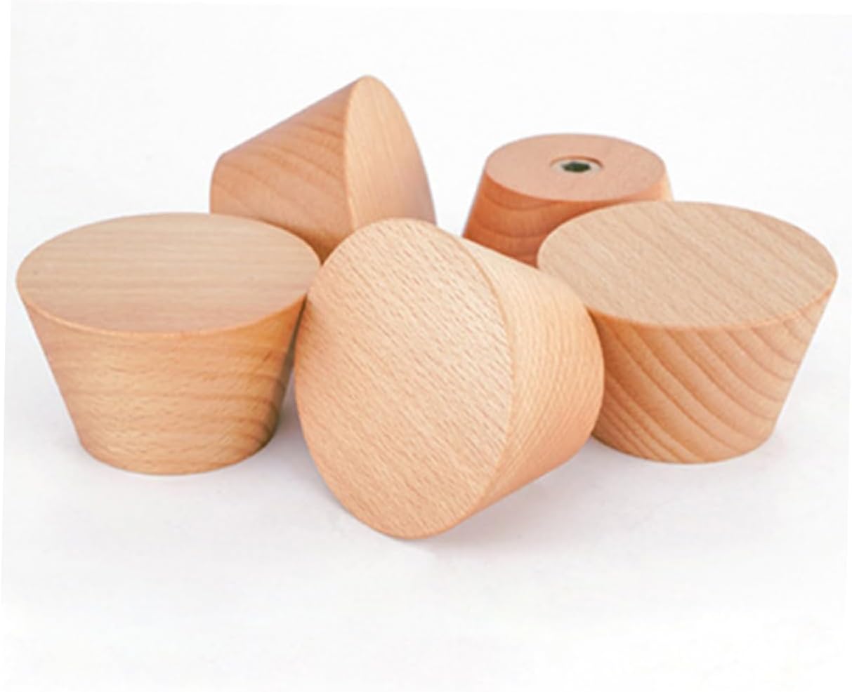 Happyyami 3Pcs Beech Wooden Wall Hooks
