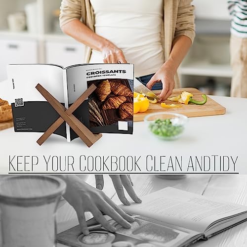 YY YEARCHY Cookbook Stand Holder with X Design