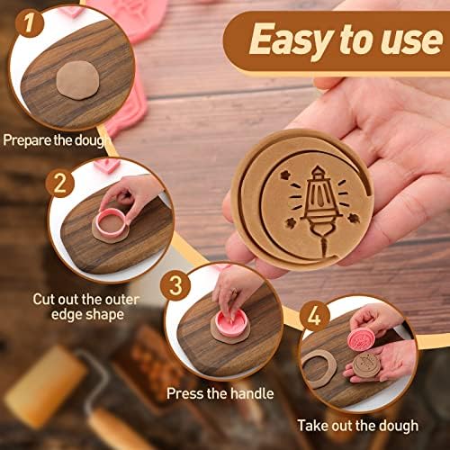 Honeydak 16-Piece Eid Mubarak Cookie Cutters Set 1