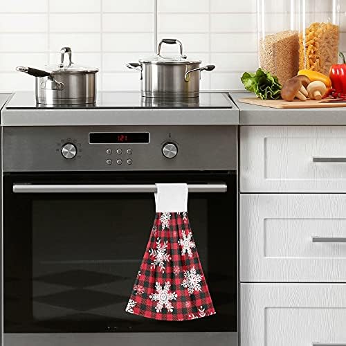 Vnurnrn 2-Pack Hand Towels with Velcro Hanging Design