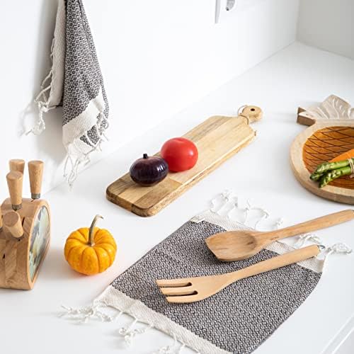 SMYRNA TURKISH COTTON Dish Towels Pack of 6 - Latte
