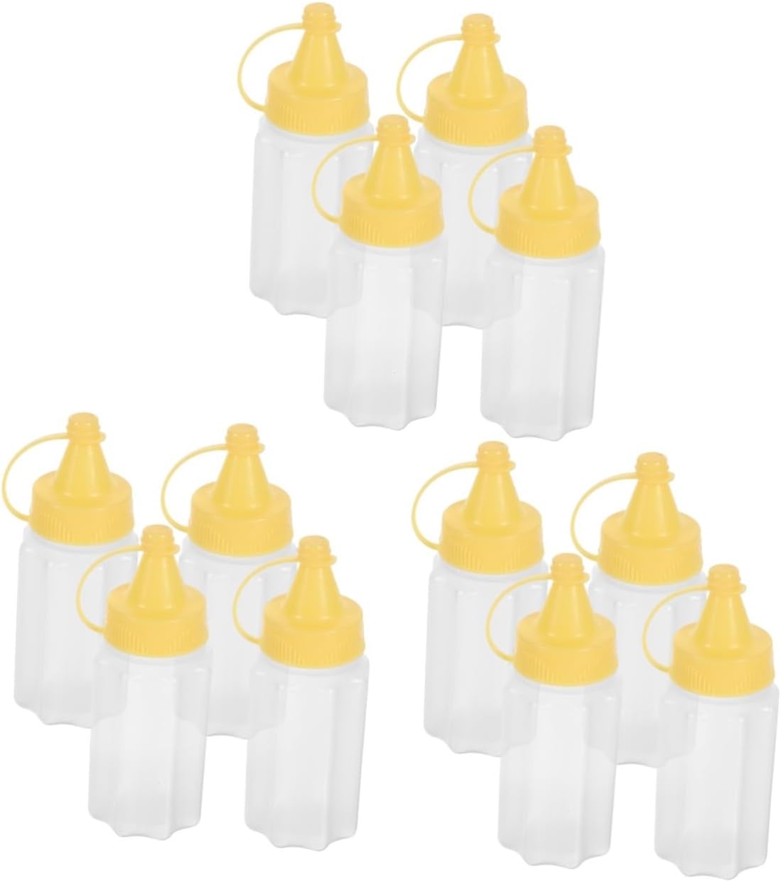 OKUMEYR 12 Pcs Mini Condiment Squeeze Bottles