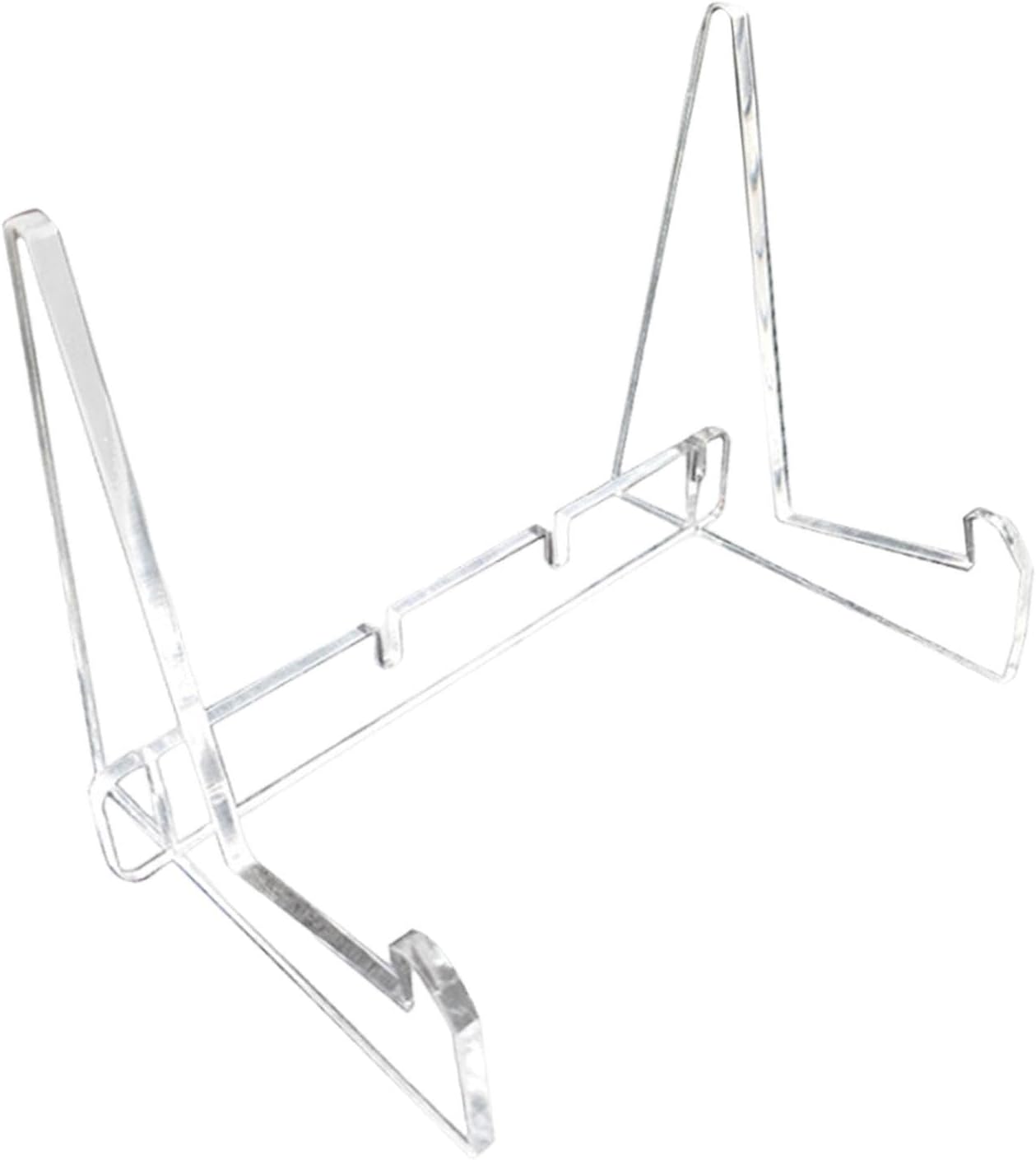 Adjustable Acrylic Book Stand with Support Shelves