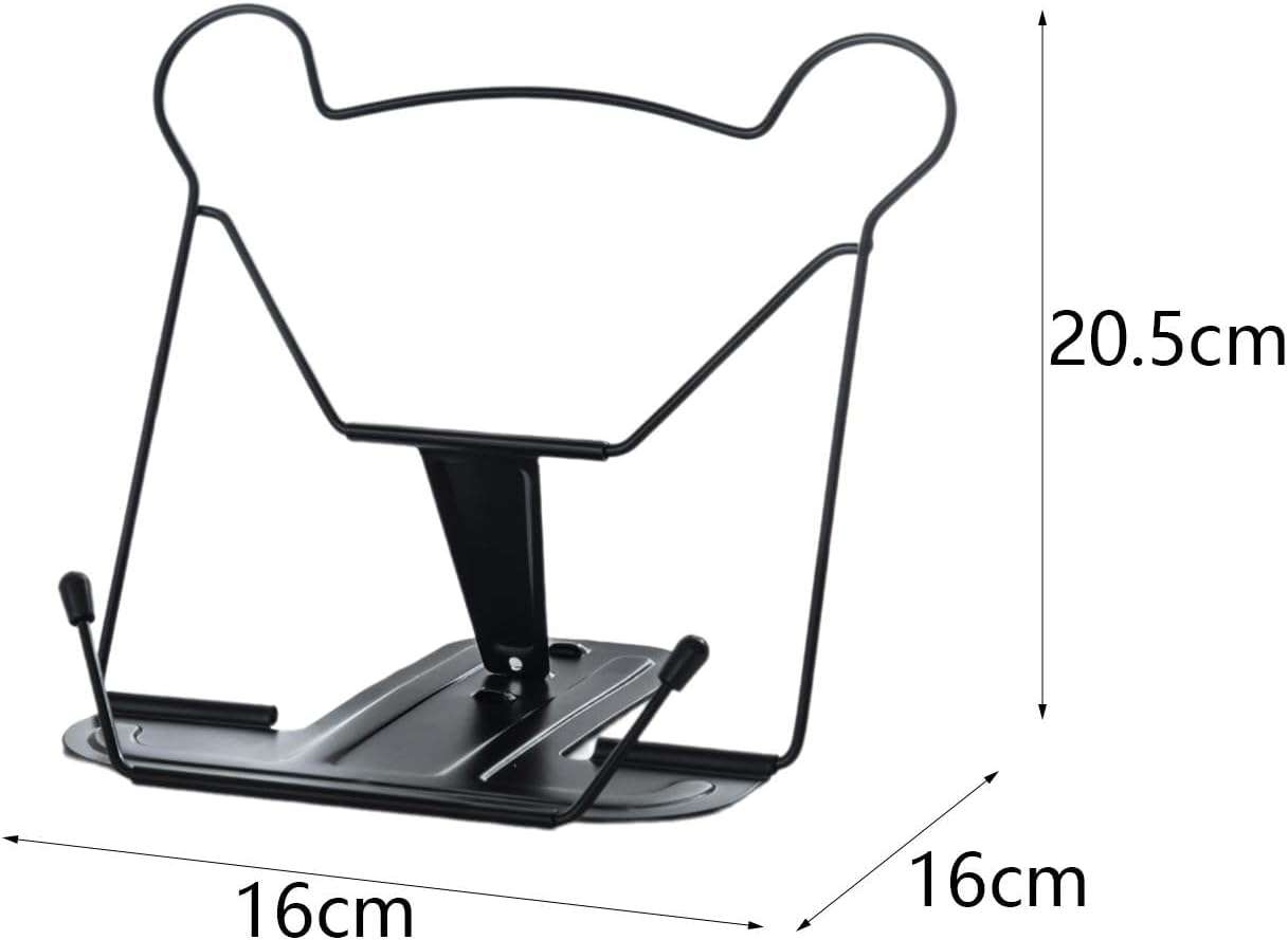 Modern Metal Book Stand Black for Home Office