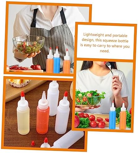 Zerodeko Mini Seasoning Bottles ABS Sauce Squeeze Bottles