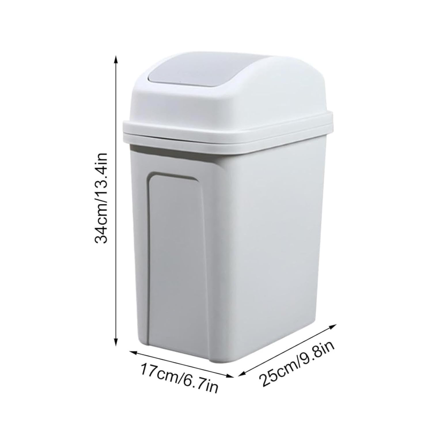 4 Gallon Swing Top Trash Can in Pink