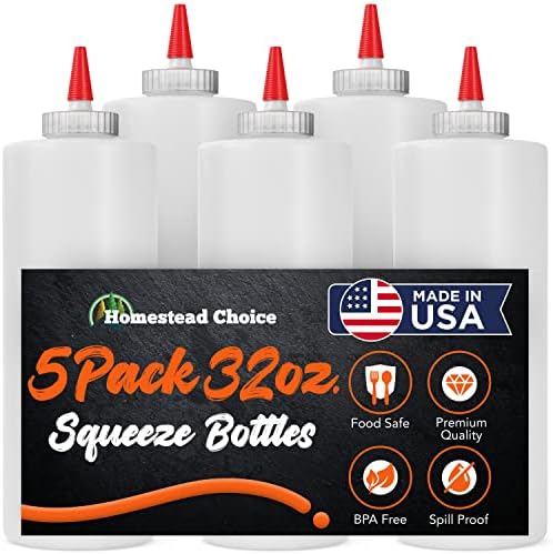 Homestead Choice 7Pack Squeeze Bottles for Sauces