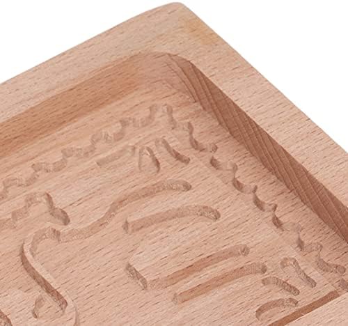 Fydun Carved Beech Wood Christmas Tree Cookie Cutter