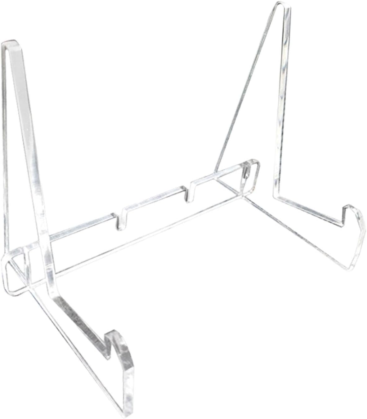 Adjustable Acrylic Book Stand with Support Shelves