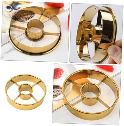PRETYZOOM 3sets Donut Cookie Stencils