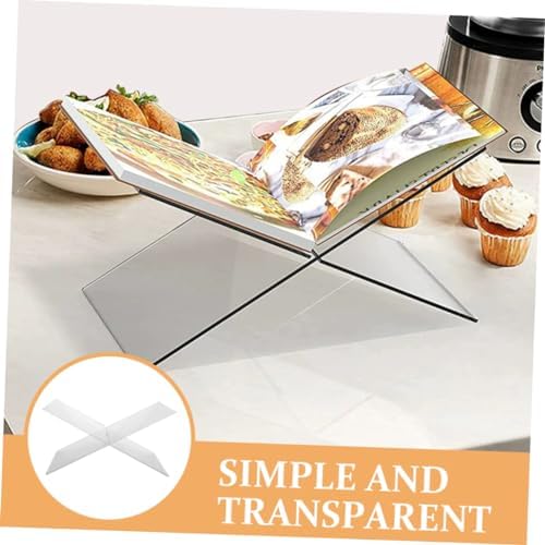 Acrylic Recipe Book Stand for Kitchen Counter