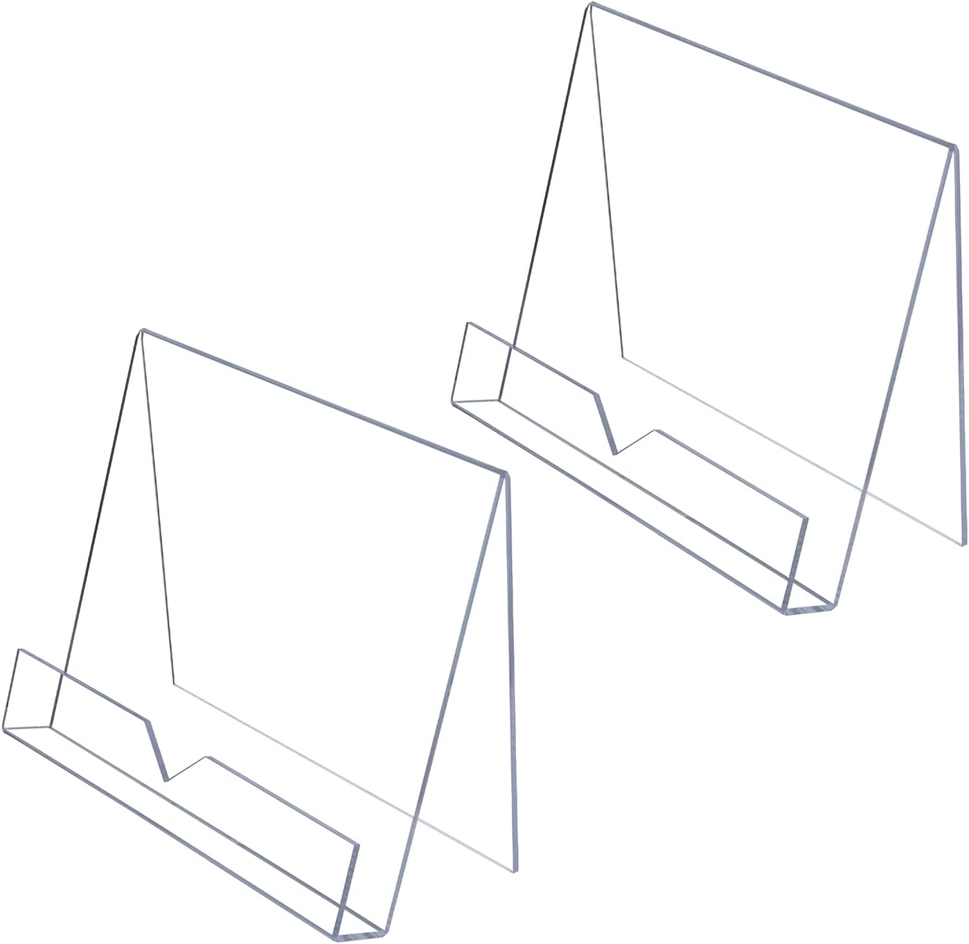 MyGift Modern 4 mm Clear Acrylic Cookbook Holder Set of 2 1