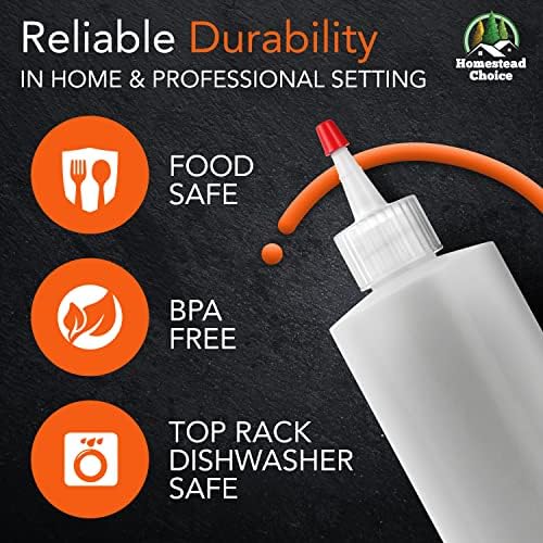 Homestead Choice 7Pack Squeeze Bottles for Sauces