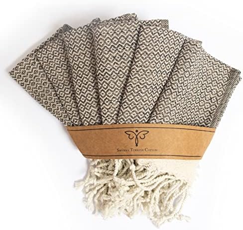 SMYRNA TURKISH COTTON Dish Towels Pack of 6 - Latte