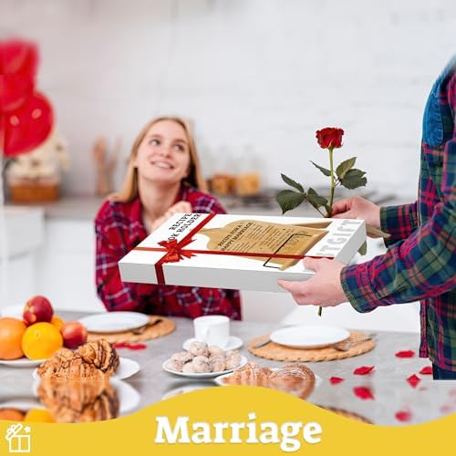 Wedding Gifts Cookbook Stand for Couple Woodcover Blank Recipe Book