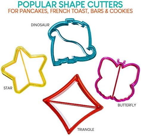 EXULTIMATE Colorful Sandwich Cutter Set of 7