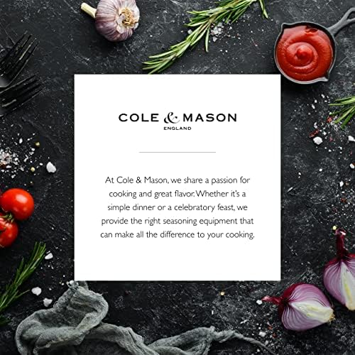 Cole Mason London Spice Mill - 11 Table Pepper Grinder with Carbon Steel Mechanism