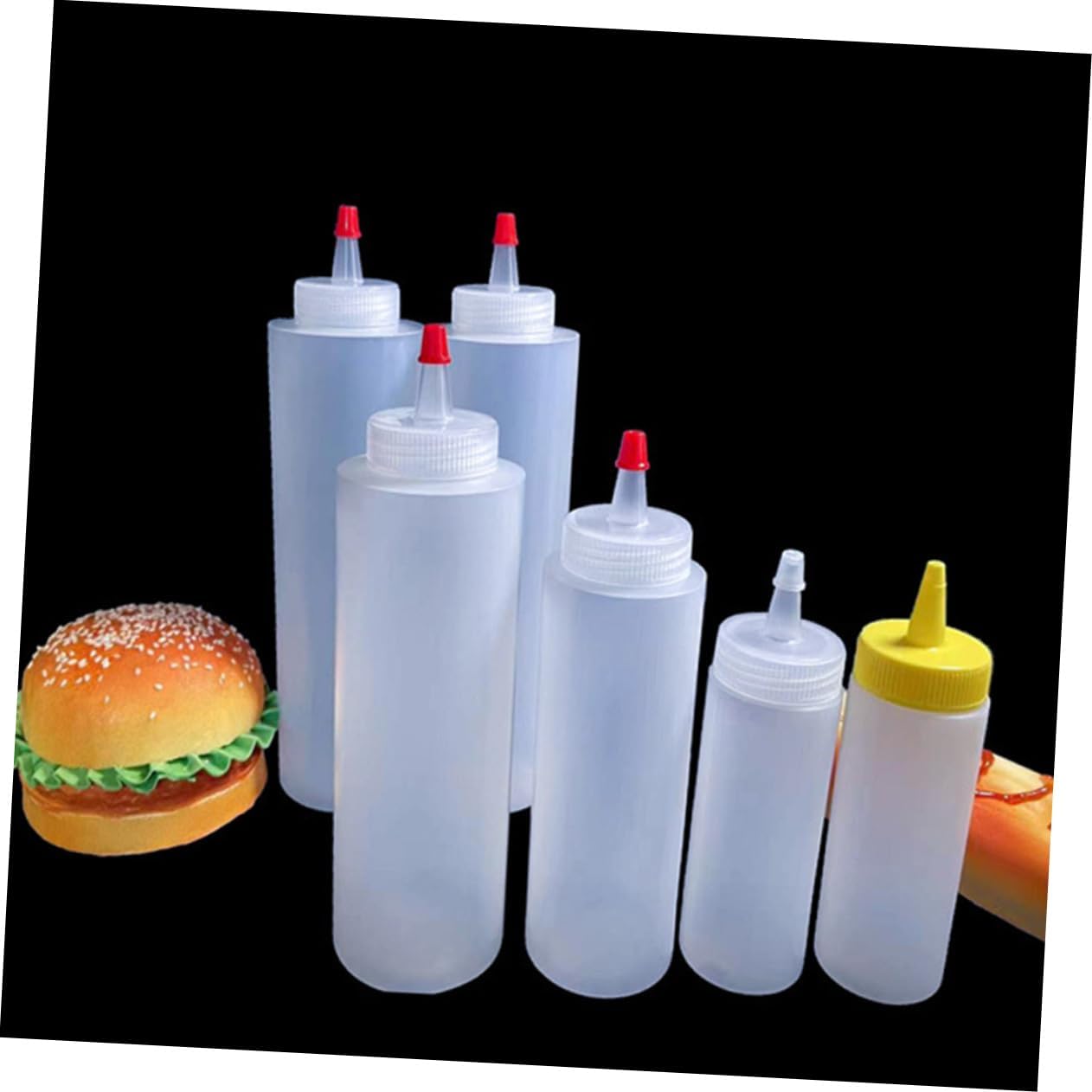 PRETYZOOM Mini Condiment Dispenser Set 2oz