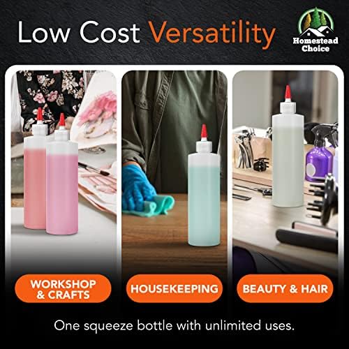 Homestead Choice 16OZ Squeeze Bottles 2-Pack and 6-Pack