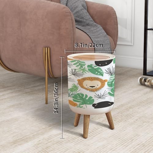 JBNJANKDAV Small Trash Can with Lid for Kids 1