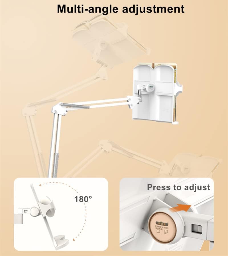 Adjustable Book Stand with Multi Angle Rotation