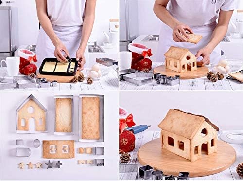 SAKOLLA 18 PCS 3D Stainless Steel Cookie Cutter Set