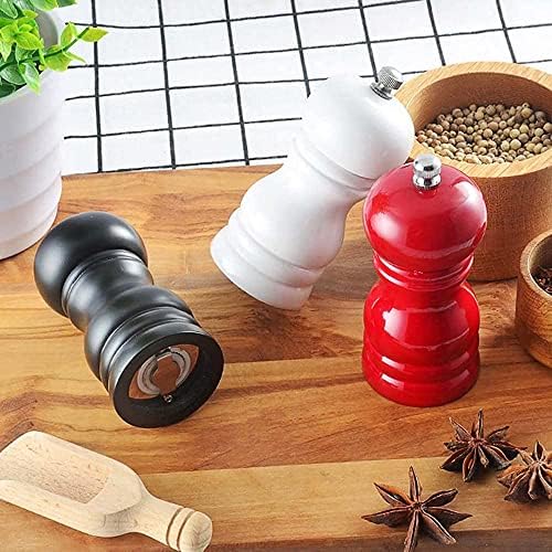 Wood Pepper Mill Set of 2 with Adjustable Coarseness