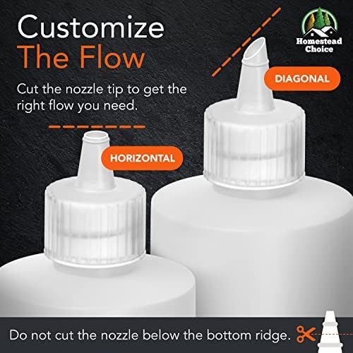 Homestead Choice 7Pack Squeeze Bottles for Sauces