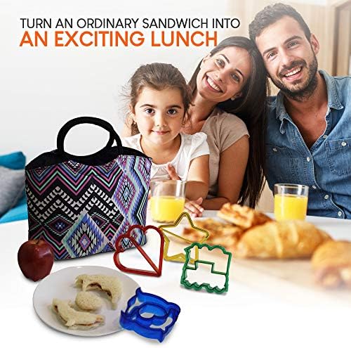 EXULTIMATE Colorful Sandwich Cutter Set of 7