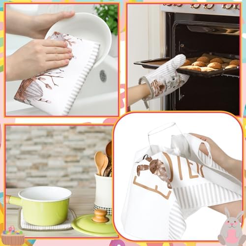 Bencailor 6 Pcs Easter Kitchen Towel Set