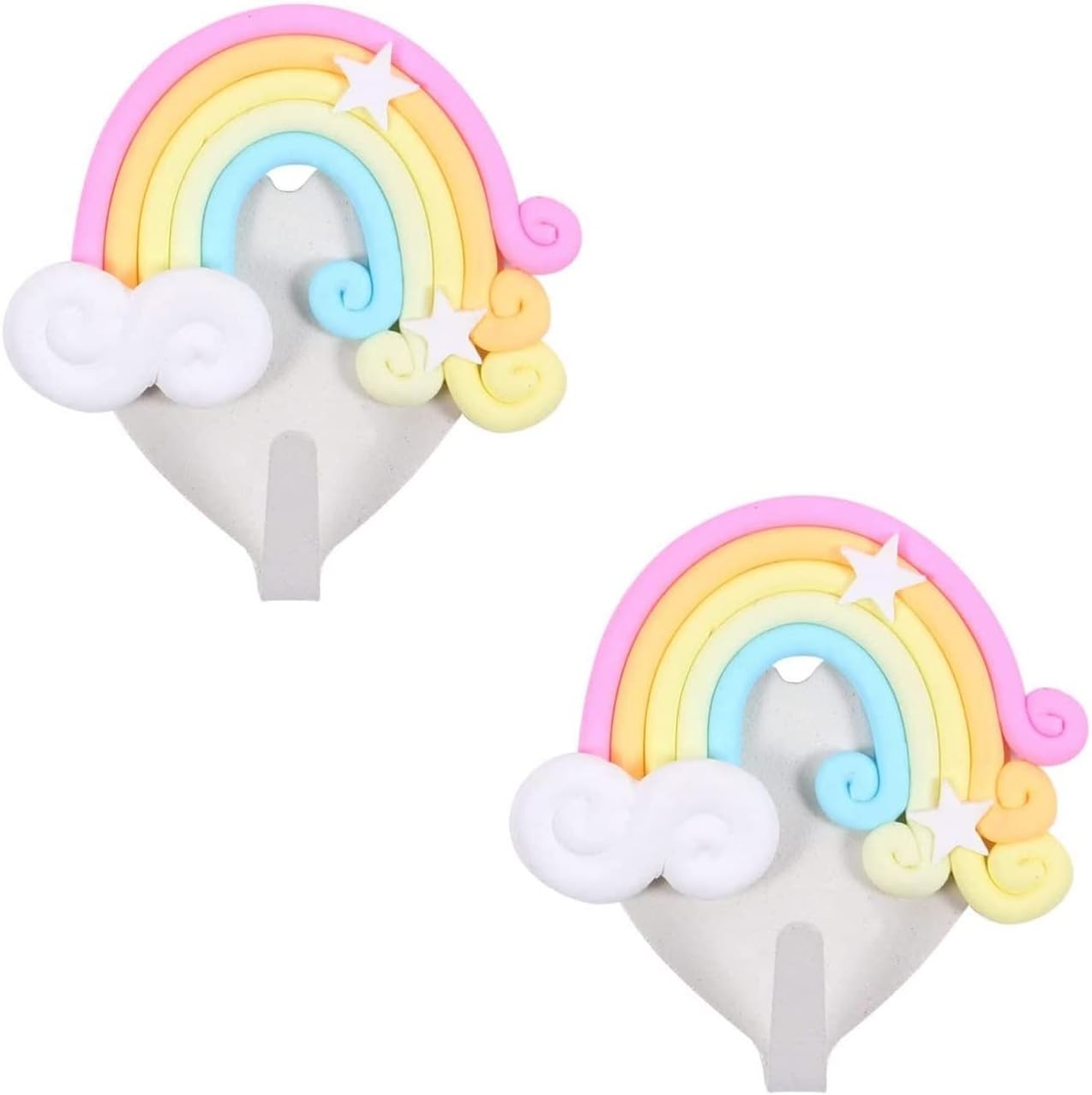 3PCS Cute Hook Wall Sticker for Bathroom Kitchen Girls Room