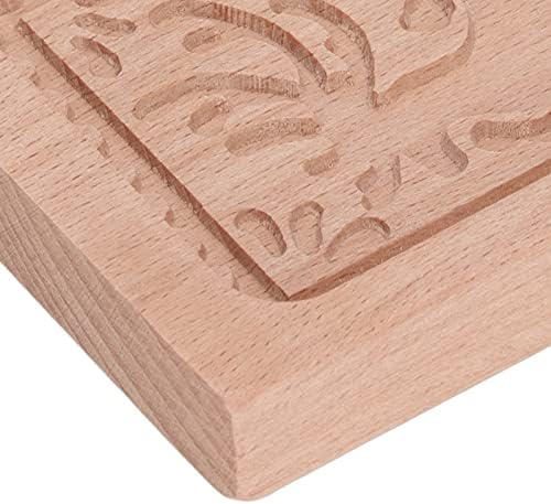 Fydun Carved Beech Wood Christmas Tree Cookie Cutter