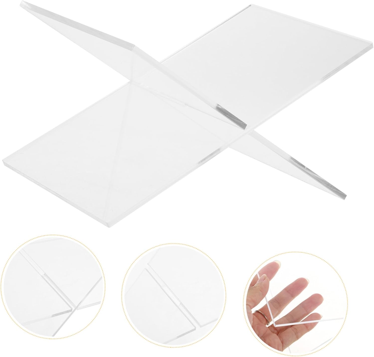 Elegant Acrylic Book Stand for Reading and Display