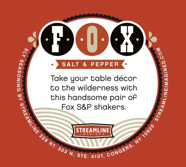 Streamline Imagined Fox Salt Pepper Set
