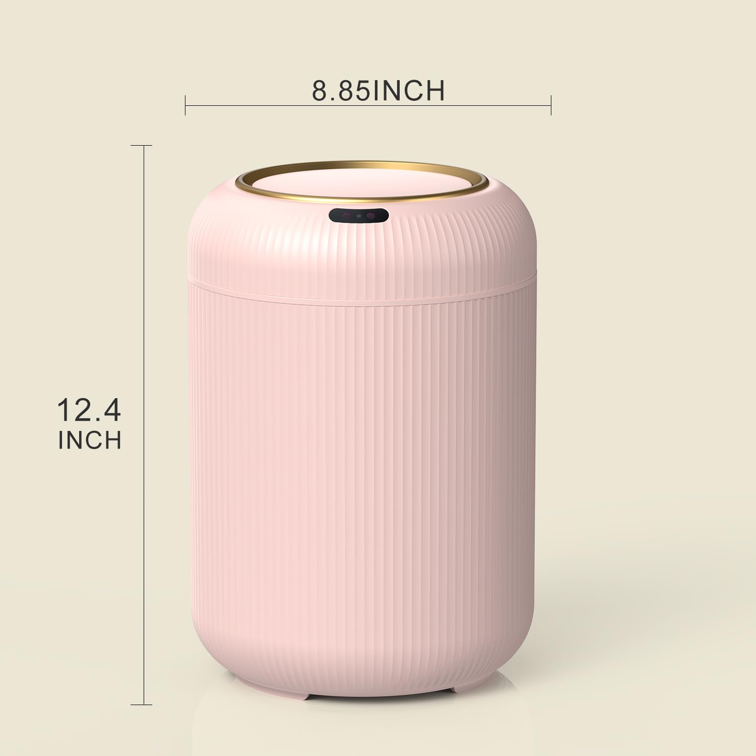 Smart Bathroom Trash Can with Touchless Lid