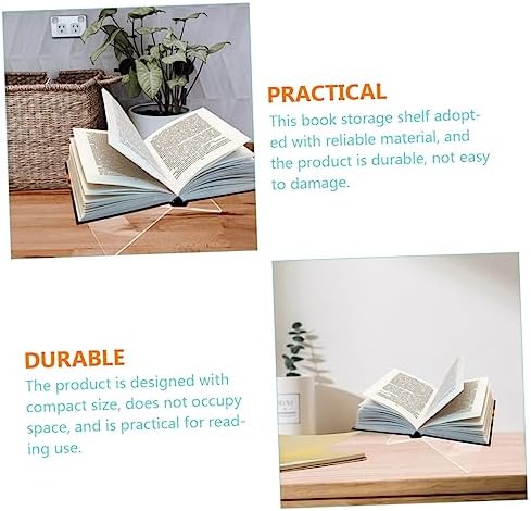 SHOWERORO Acrylic X-Shape Book Stand