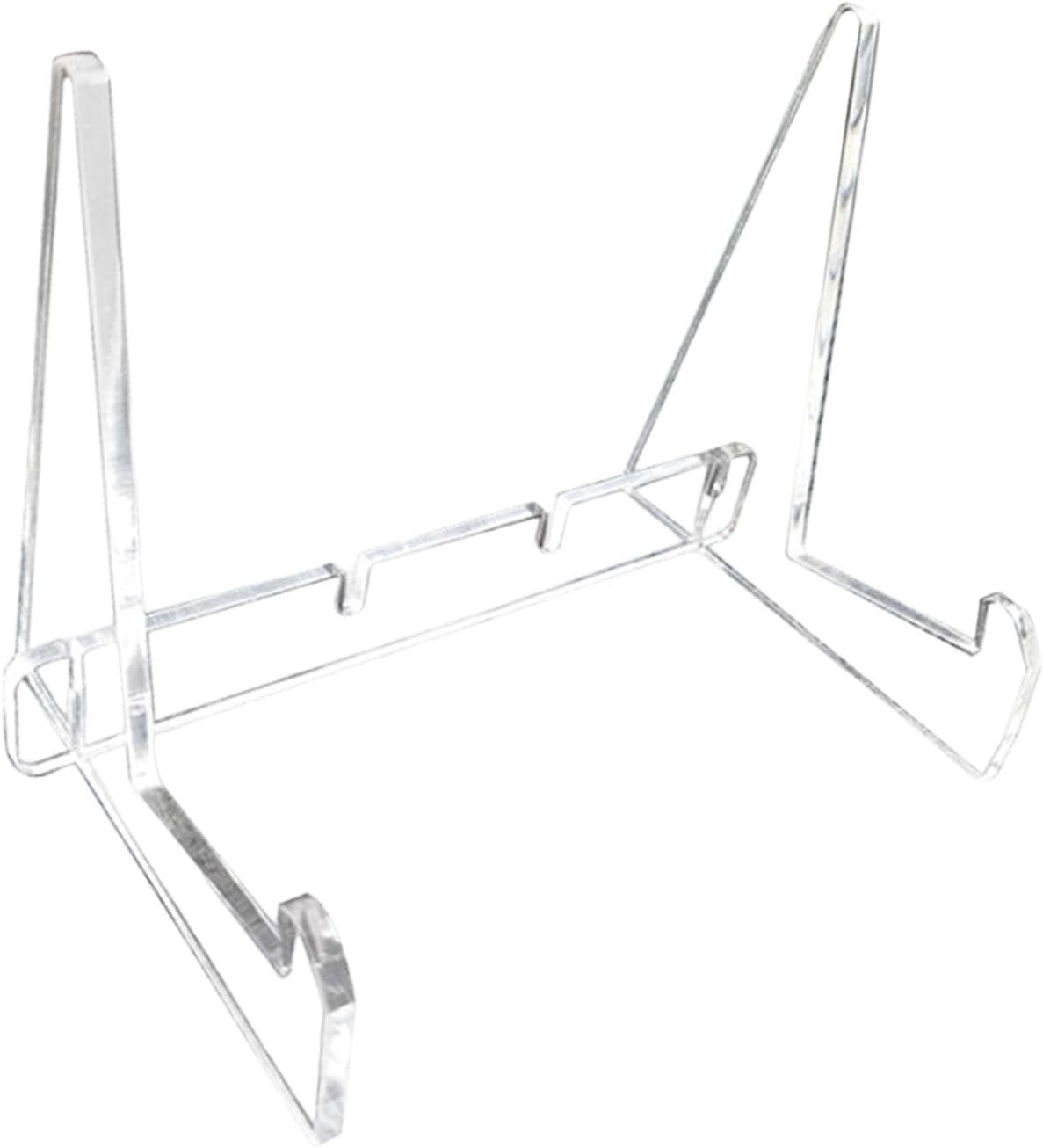 Adjustable Acrylic Book Stand with Support Shelves
