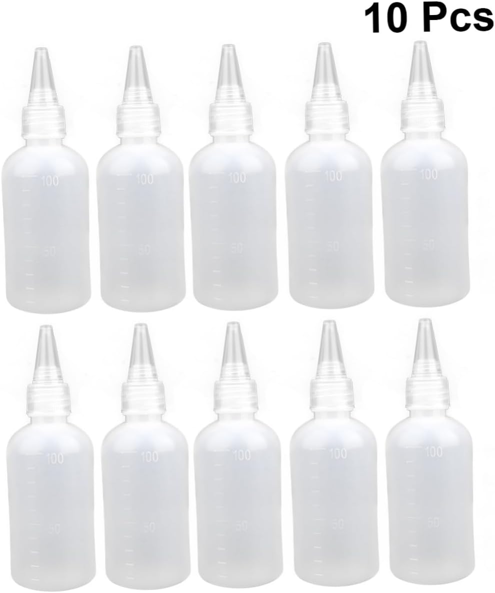 Outanaya 2sets Refillable Squeeze Bottles with Funnel for Liquid
