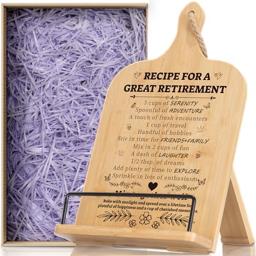 Retirement Gift for Woman Cookbook Stand