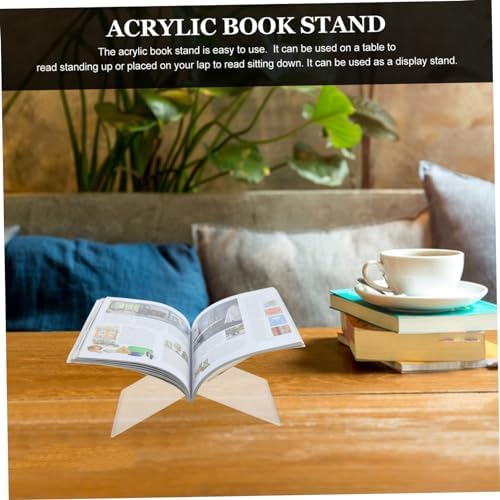 Cabilock Acrylic Cookbook Stand Kitchen Display Holder