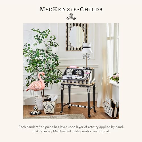Mackenzie-Childs Decorative Wood Wastebasket