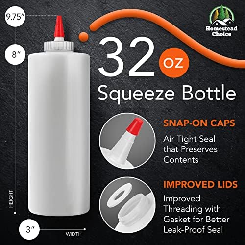 Homestead Choice Condiment Squeeze Bottles 2 Pack