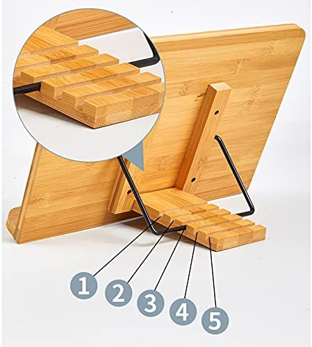 Foldable Cookbook Stand with Adjustable Angles