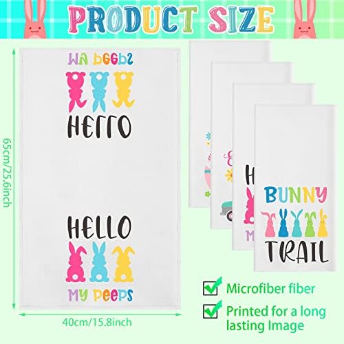 Rtteri 4-Piece Easter Bunny Kitchen Towel Set