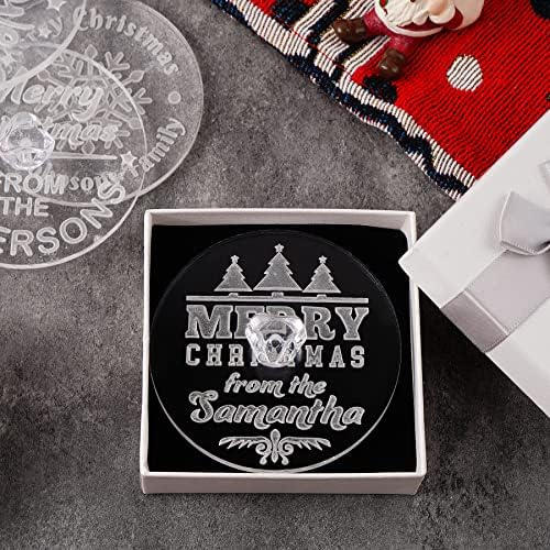 BOELRY Personalized Cookie Stamp with Christmas Design