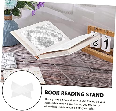 SHOWERORO Acrylic X-Shape Book Stand
